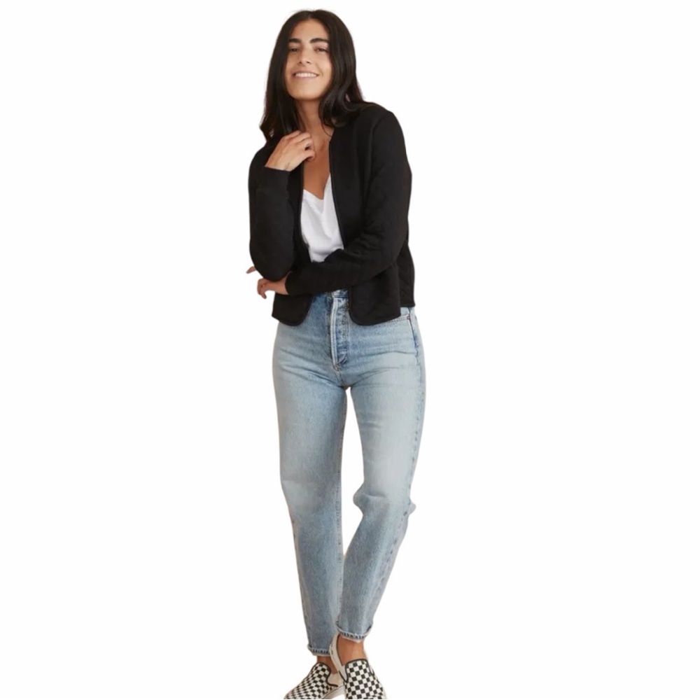 Marine Layer Quilted Full-Zip Bomber Jacket Size Medium - Picture 5 of 14